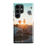 Coque Samsung® (Mongolfer at sunset) Home Travel World Store