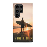 Coque Samsung® (Surfer Sunset) Life Style Home Travel World Store
