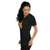 T-shirt Unisexe à Manches Courtes et Col V Home Travel World Store