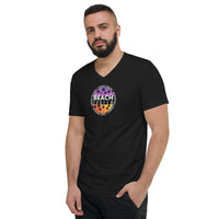 T-shirt Unisexe à Manches Courtes et Col V Home Travel World Store