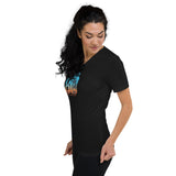 T-shirt Unisexe à Manches Courtes et Col V Home Travel World Store