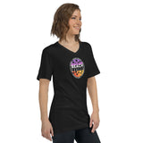 T-shirt Unisexe à Manches Courtes et Col V Home Travel World Store