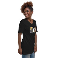T-shirt Unisexe à Manches Courtes et Col V Home Travel World Store