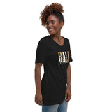 T-shirt Unisexe à Manches Courtes et Col V Home Travel World Store
