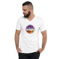 T-shirt Unisexe à Manches Courtes et Col V Home Travel World Store