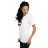 T-shirt Unisexe à Manches Courtes et Col V Home Travel World Store