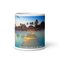 Mug ( Hôtel de rêve et coucher de soleil, Maldives ) FR Home Travel World Store