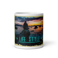 Mug Blanc Brillant Home Travel World Store