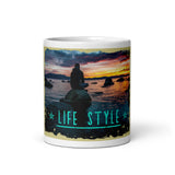 Mug Blanc Brillant Home Travel World Store