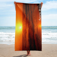 Serviette prémium ( Ciel de feu, Sri Lanka ) FR Home Travel World Store