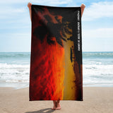 Serviette premium ( Coucher de soleil à Curaçaos, Caraïbes ) FR Home Travel World Store