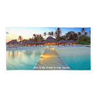 Serviette prémium ( Hôtel de rêve aux Maldives ) FR Home Travel World Store