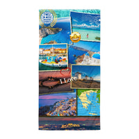 Serviette prémium ( I Love Grèce )  FR Home Travel World Store